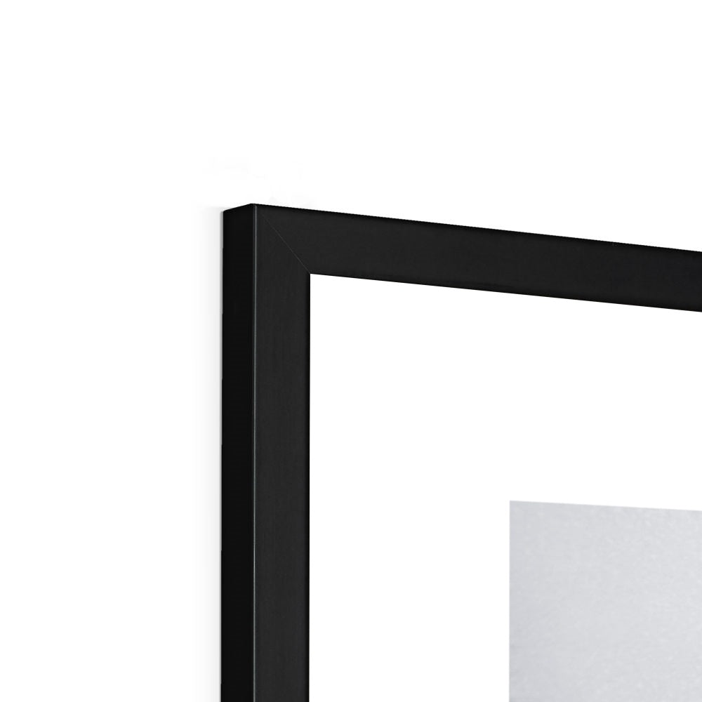 Lips Noir Framed Print