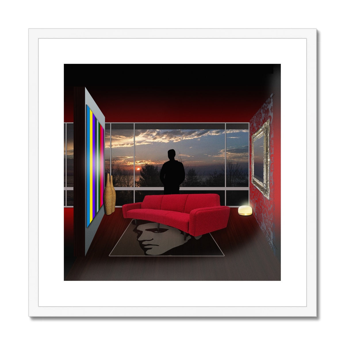 Comfort Zone Elvis House Framed & Mounted Print