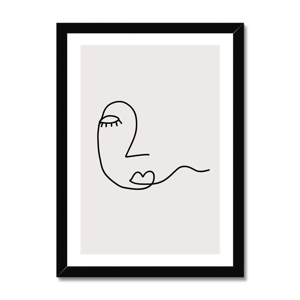 Line Art Hope Framed Print