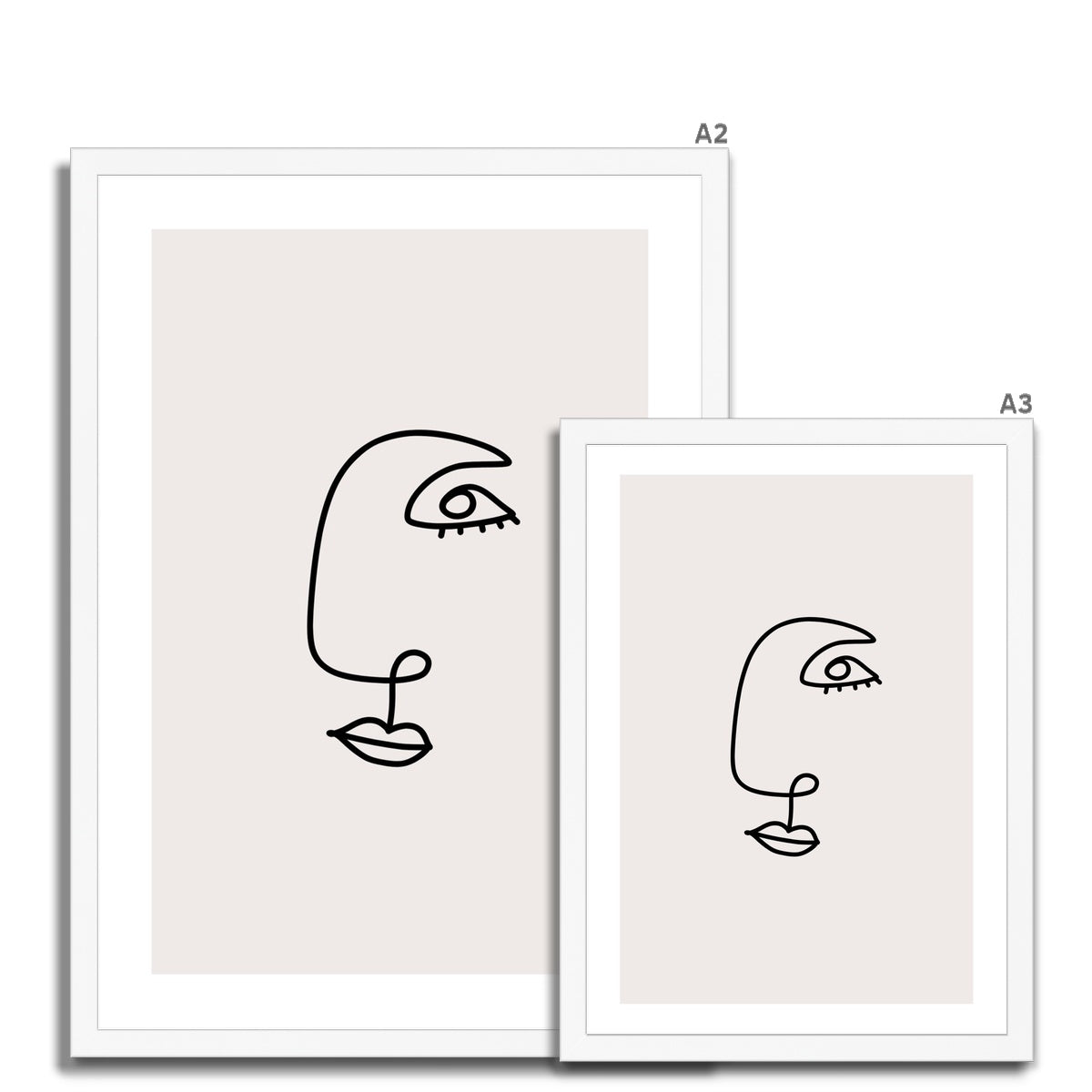 Line Art Him Framed Print