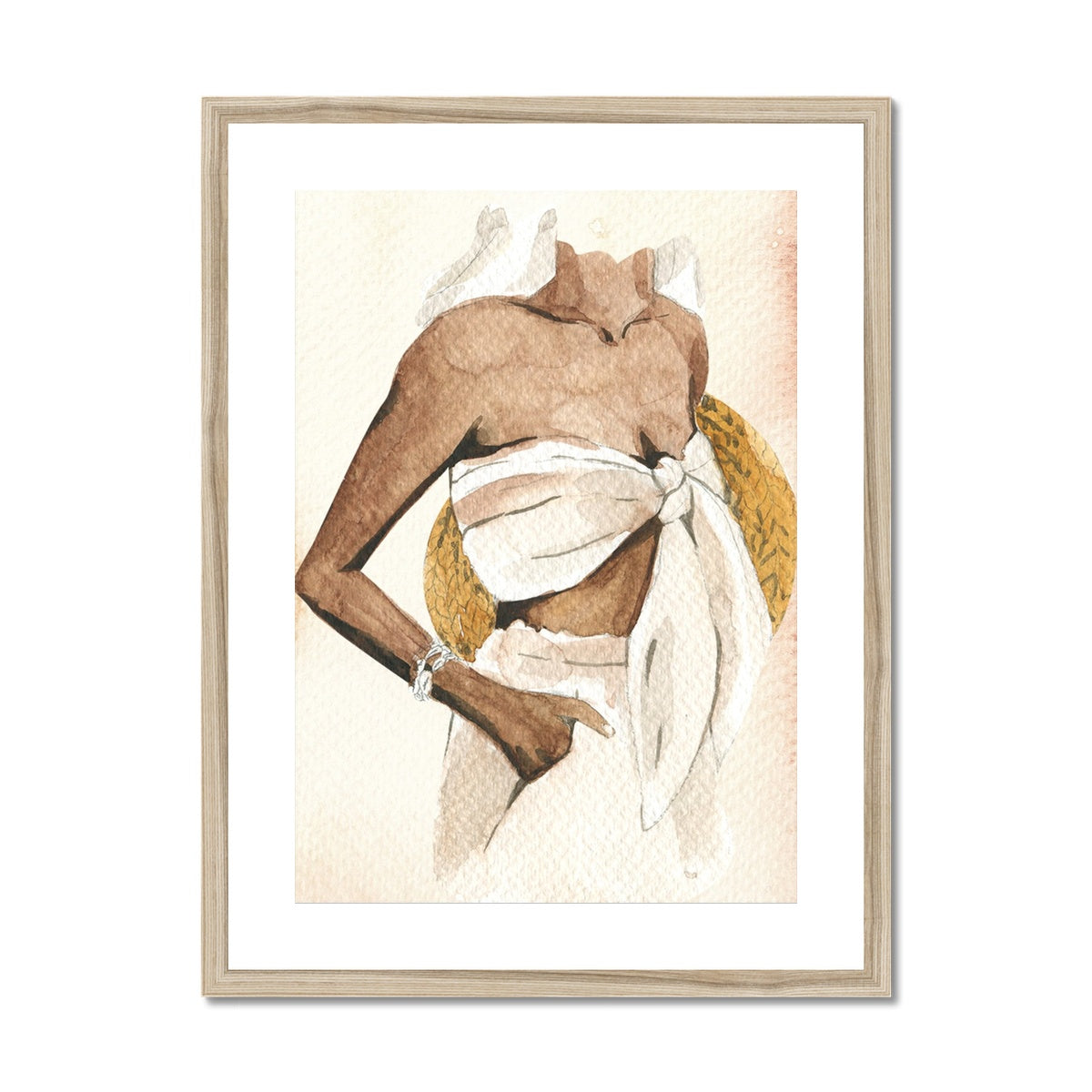 Beach Girl 3 Framed & Mounted Print