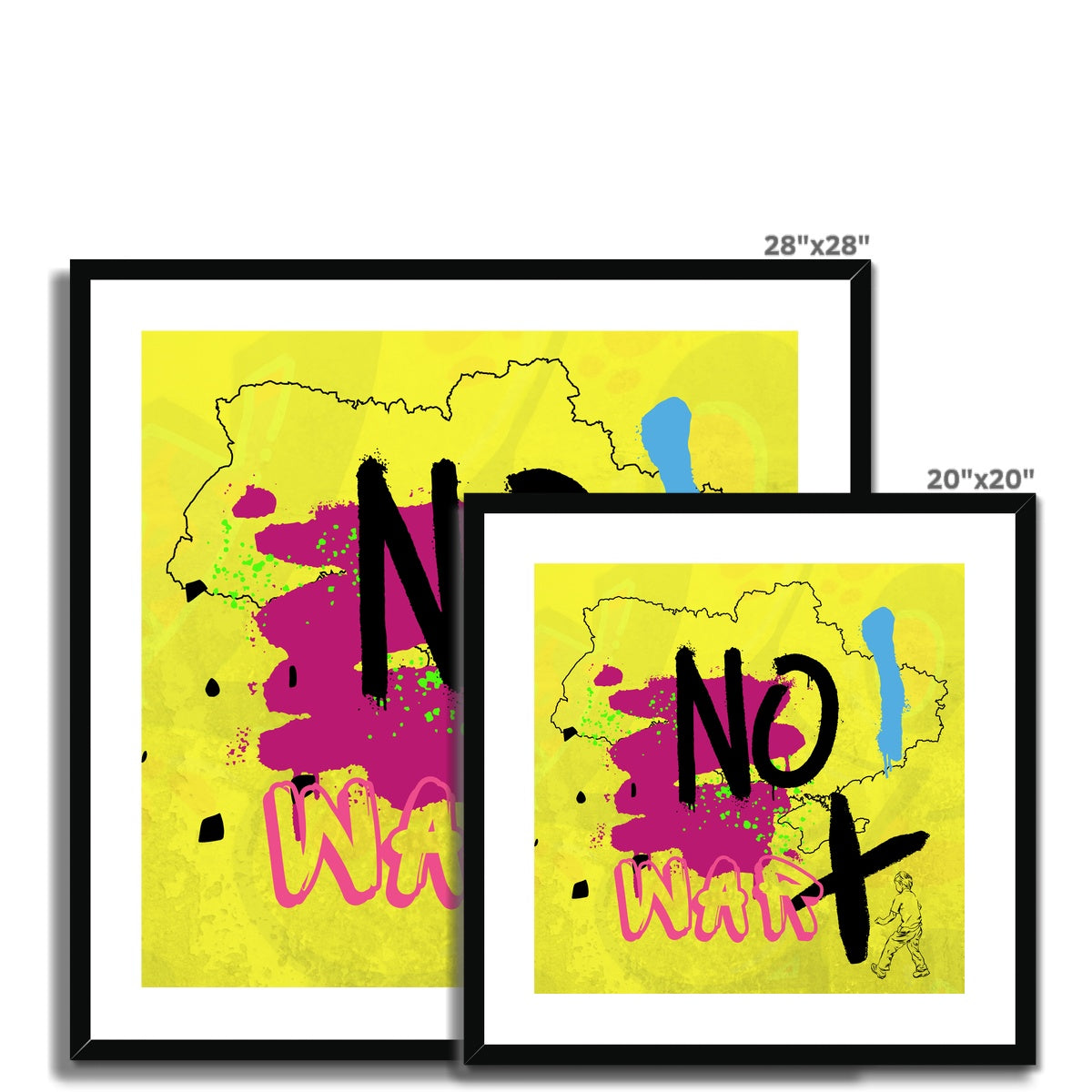 No War Framed & Mounted Print