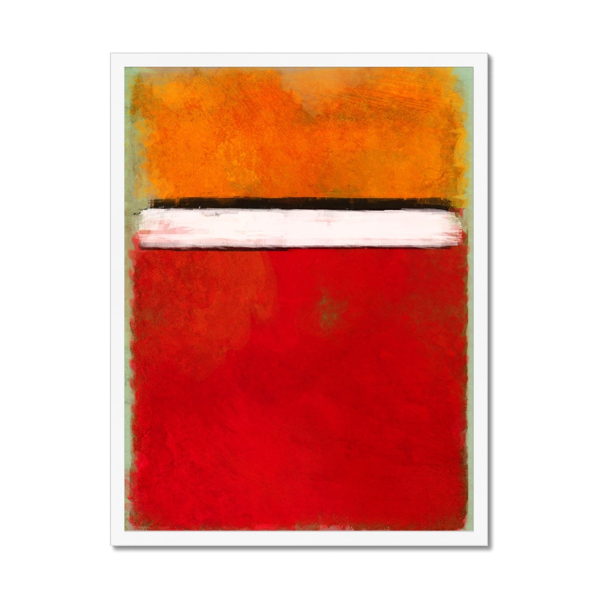 Rotko Red Framed Print