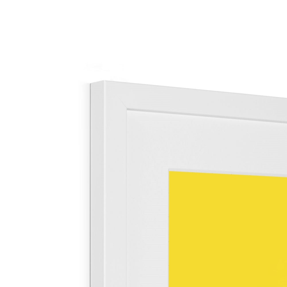 Dirty Harry Yellow Framed & Mounted Print