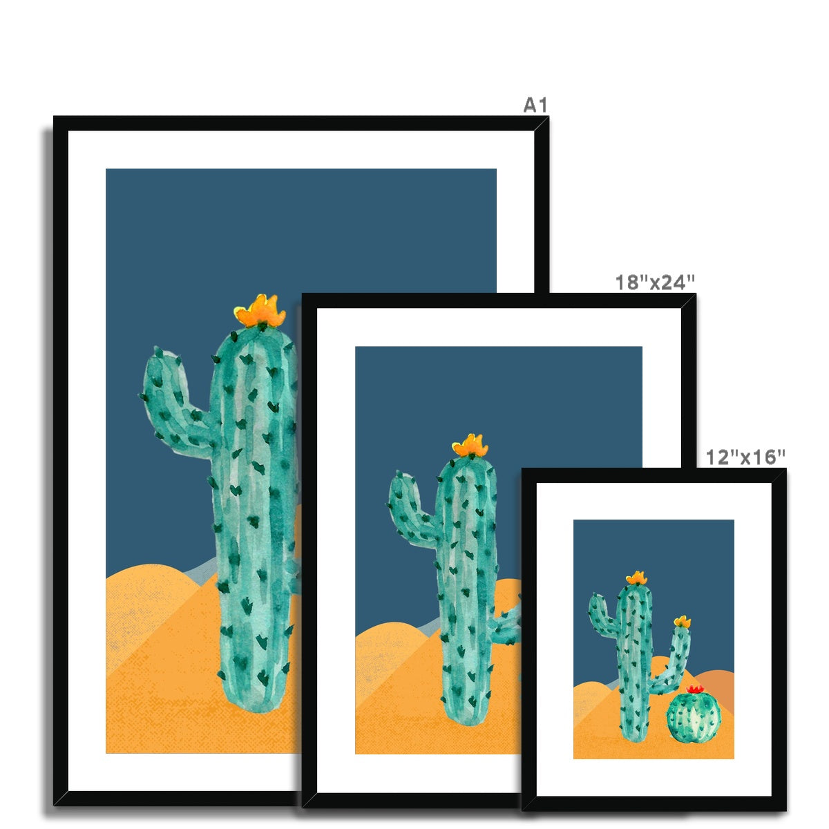 Cactus Framed & Mounted Print