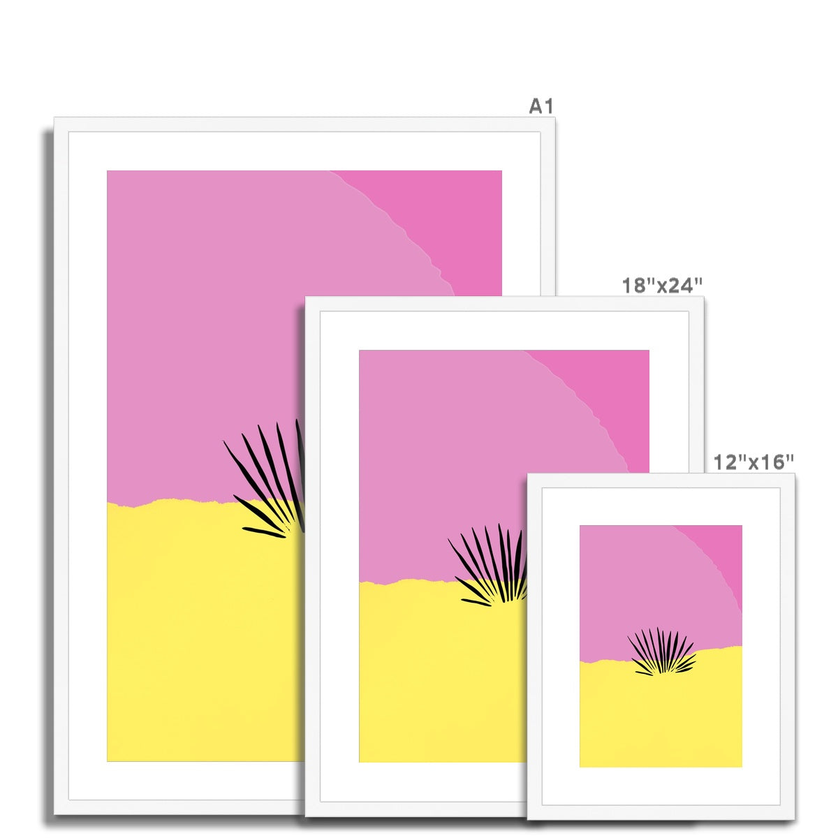 Pink Desert Framed & Mounted Print