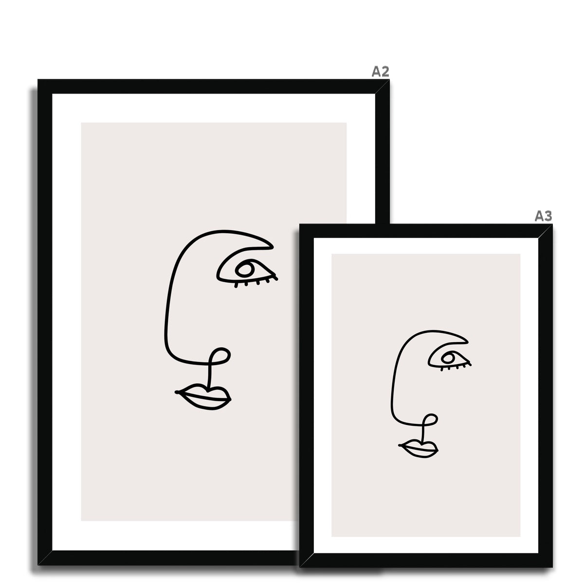 Line Art Him Framed Print