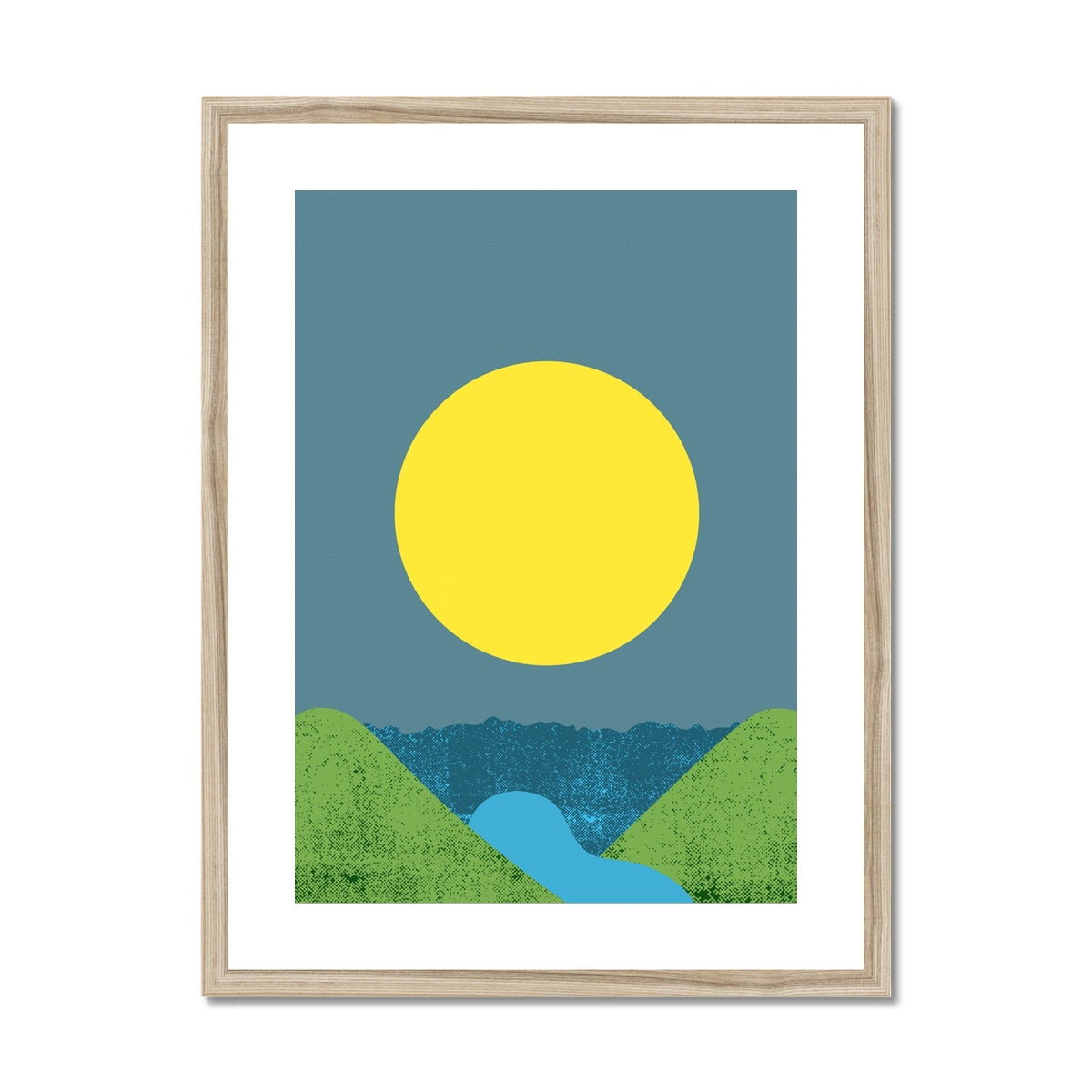 Lemon Sun Framed & Mounted Print