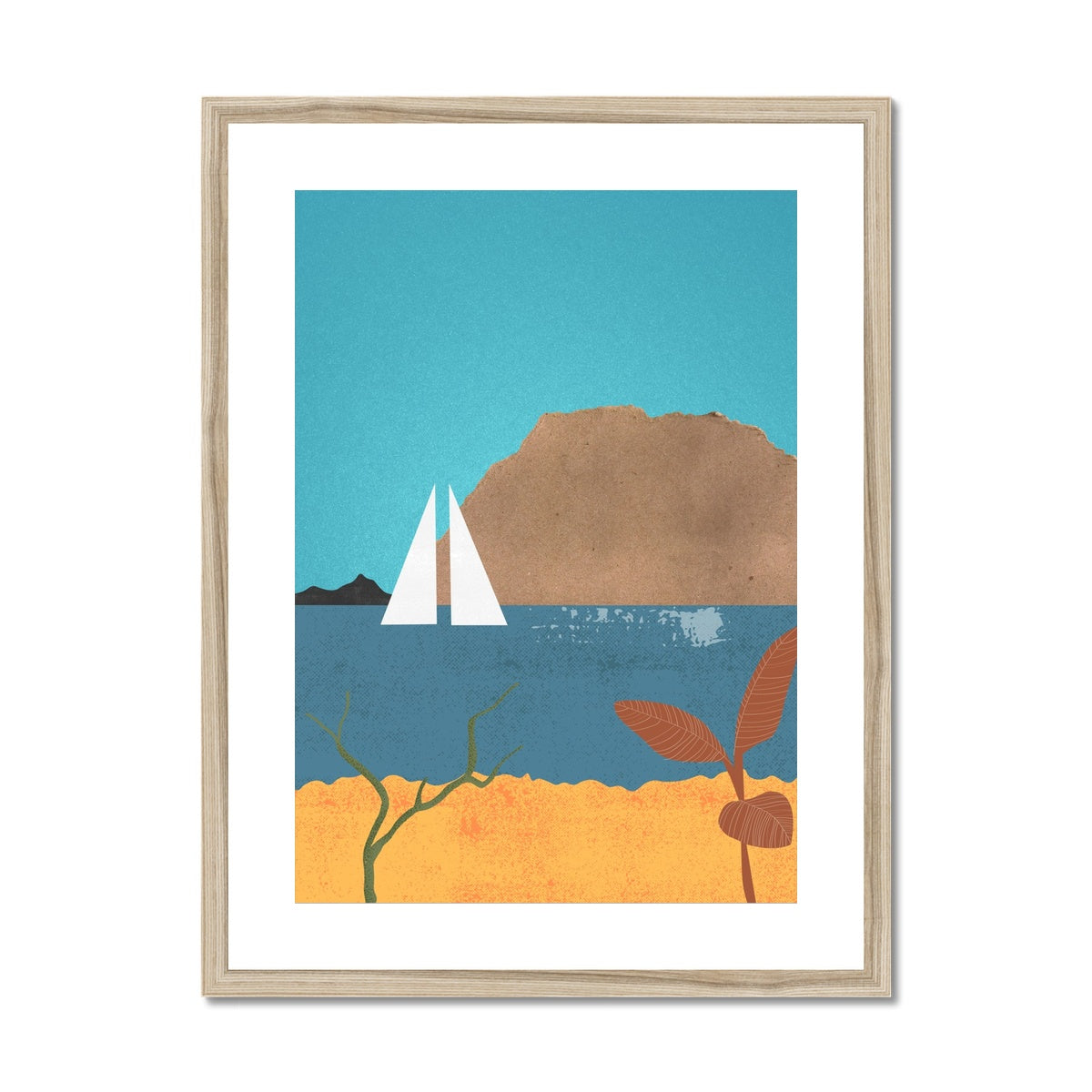 Sailing Boat Framed & Mounted Print
