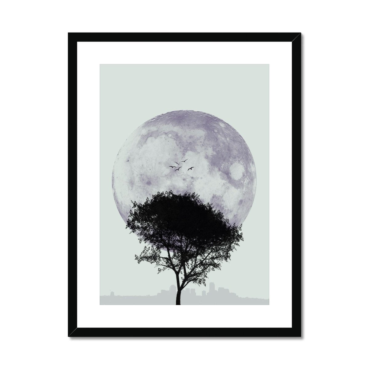 Tree and Moon Twilight - Rowdy Space