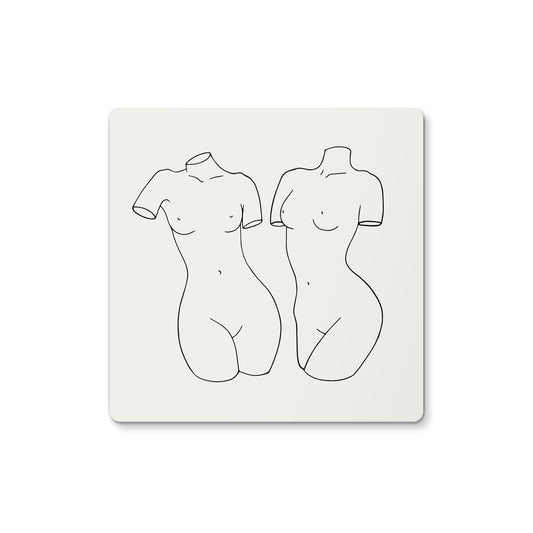 Female Statues Cushion Coaster