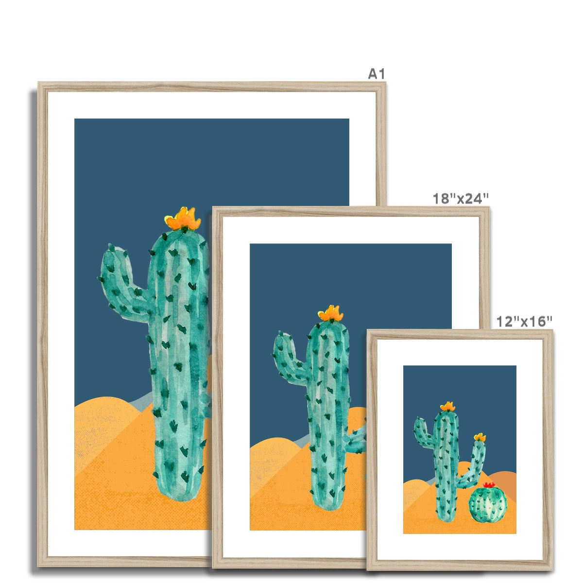 Cactus Framed & Mounted Print