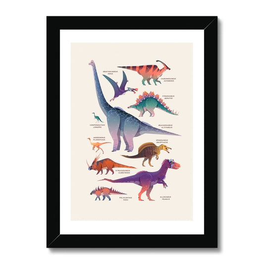 Framed Dinosaur Poster