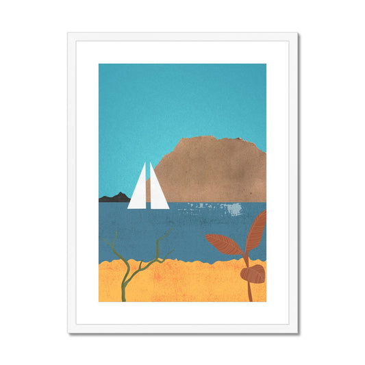 Sailing Boat Framed & Mounted Print