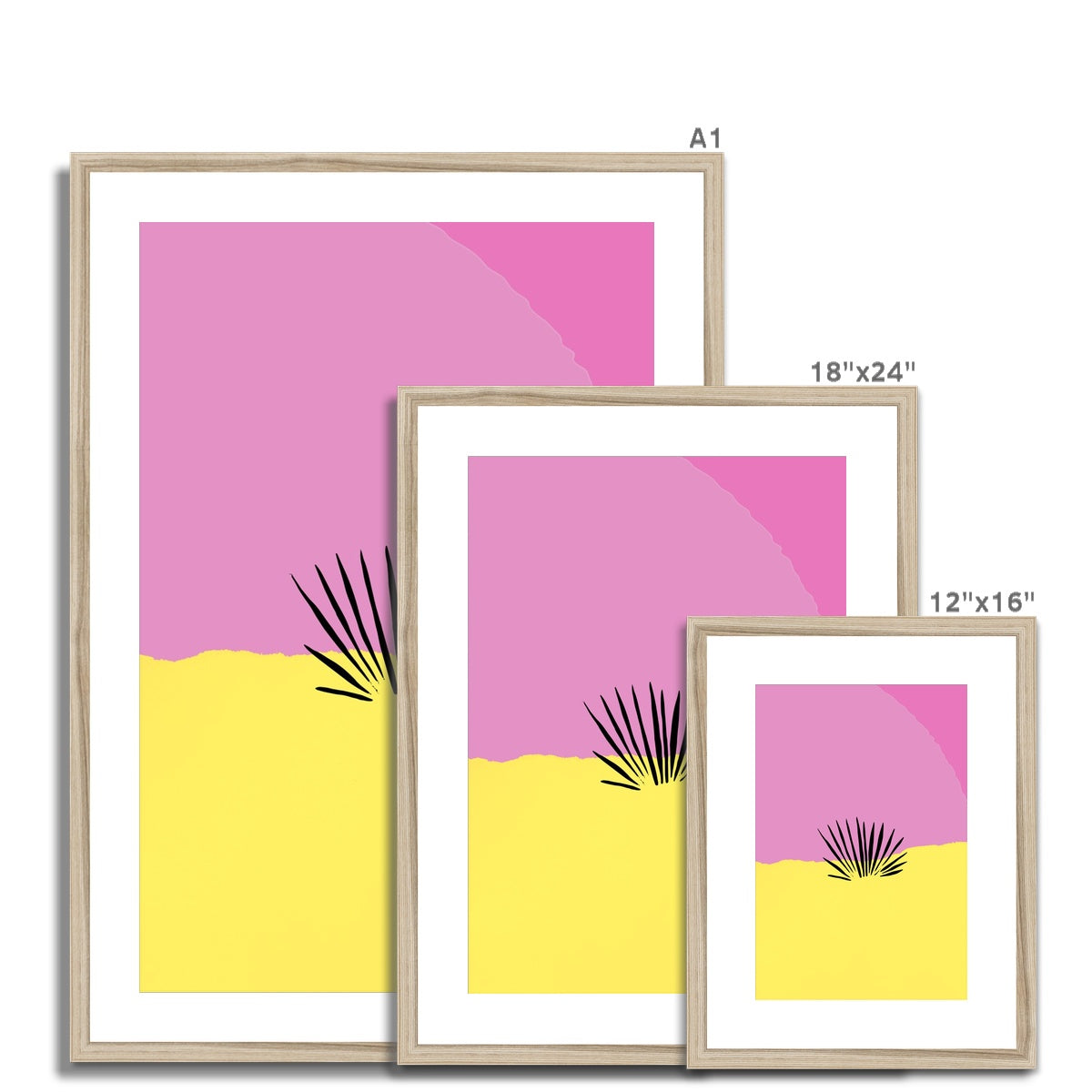 Pink Desert Framed & Mounted Print