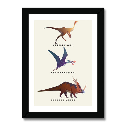 Dino Set 2 Framed Print