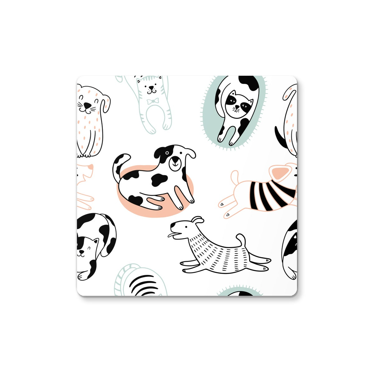 Cats and Dogs Coaster