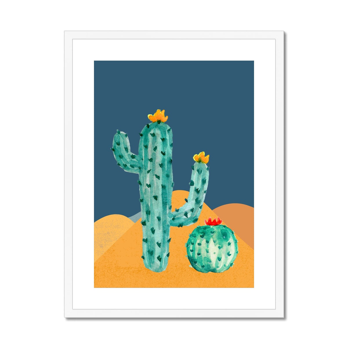 Cactus Framed & Mounted Print