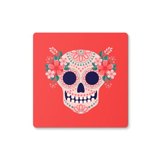 Mexican Skull Red Coaster