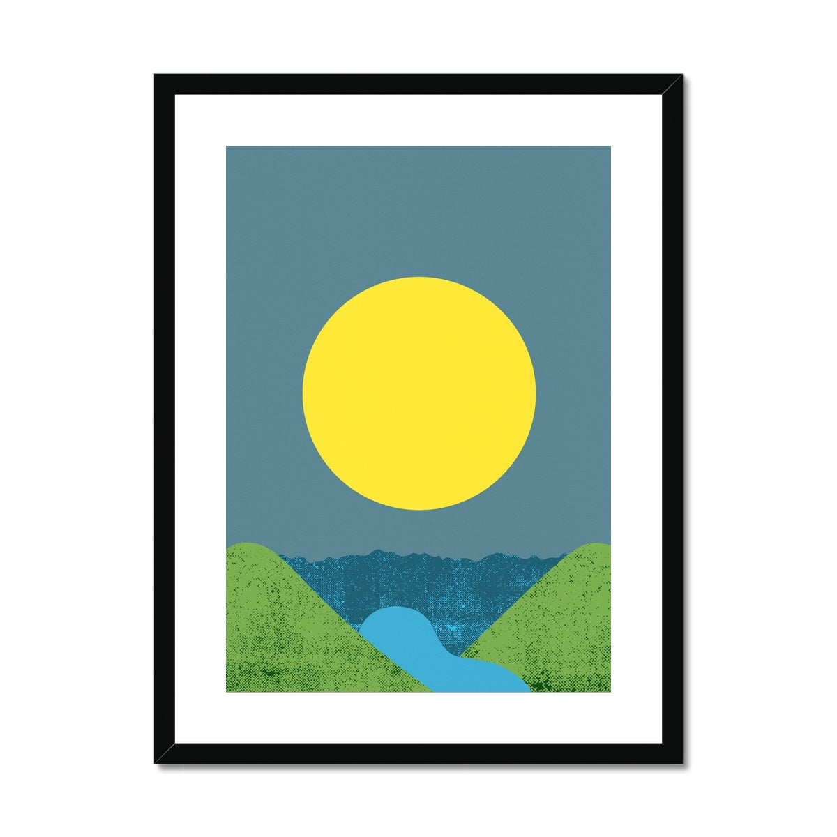Lemon Sun Framed & Mounted Print