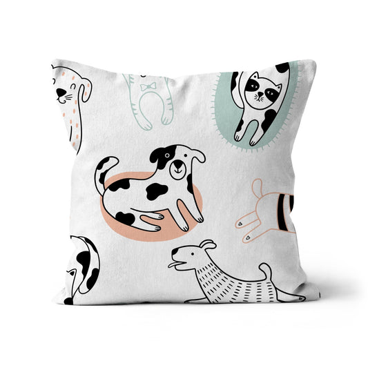 Cats and Dogs Cushion