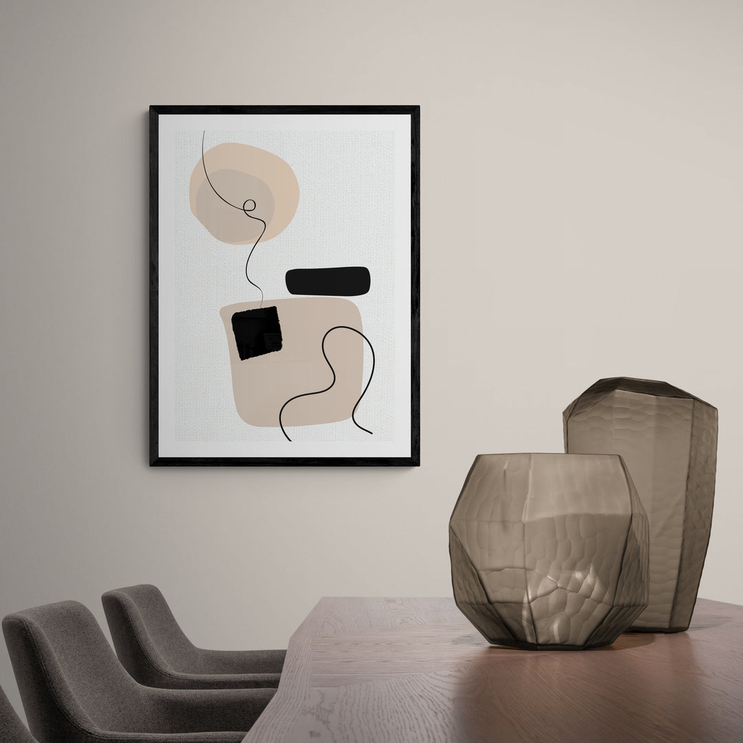 Abstract Lines 3 Framed & Mounted Print