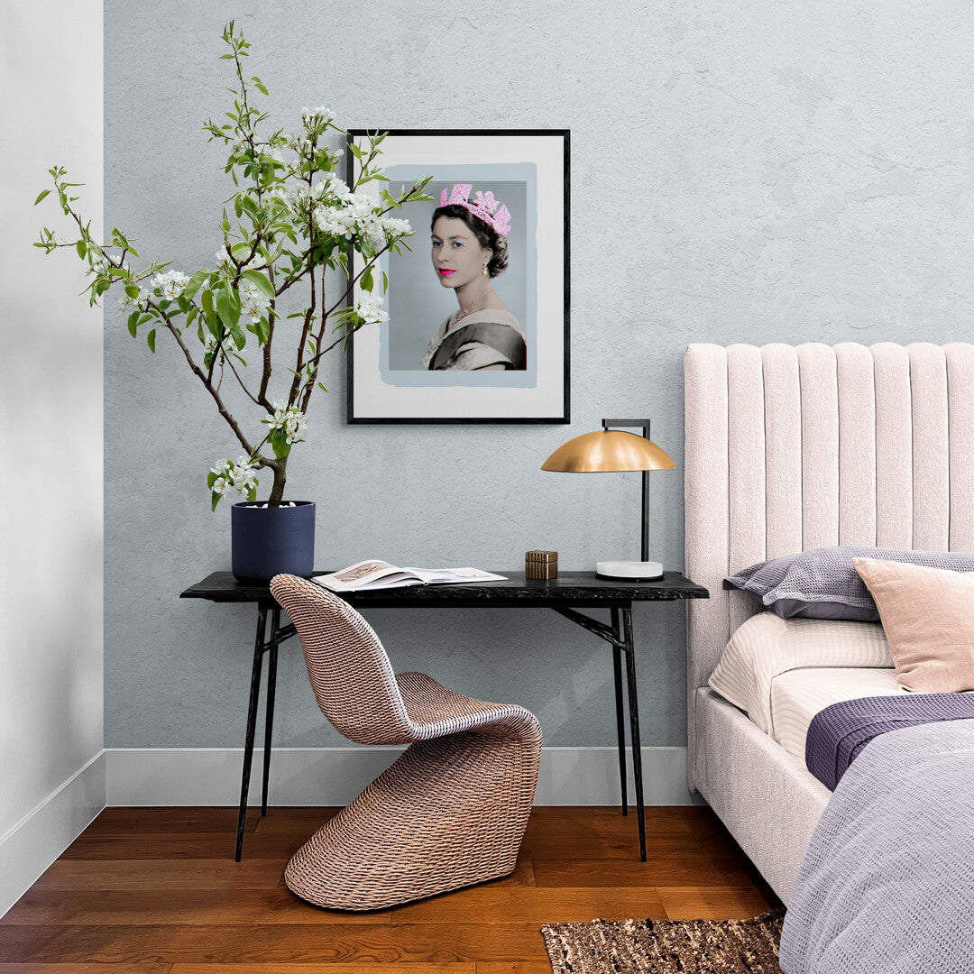 Grey Queen Framed Print