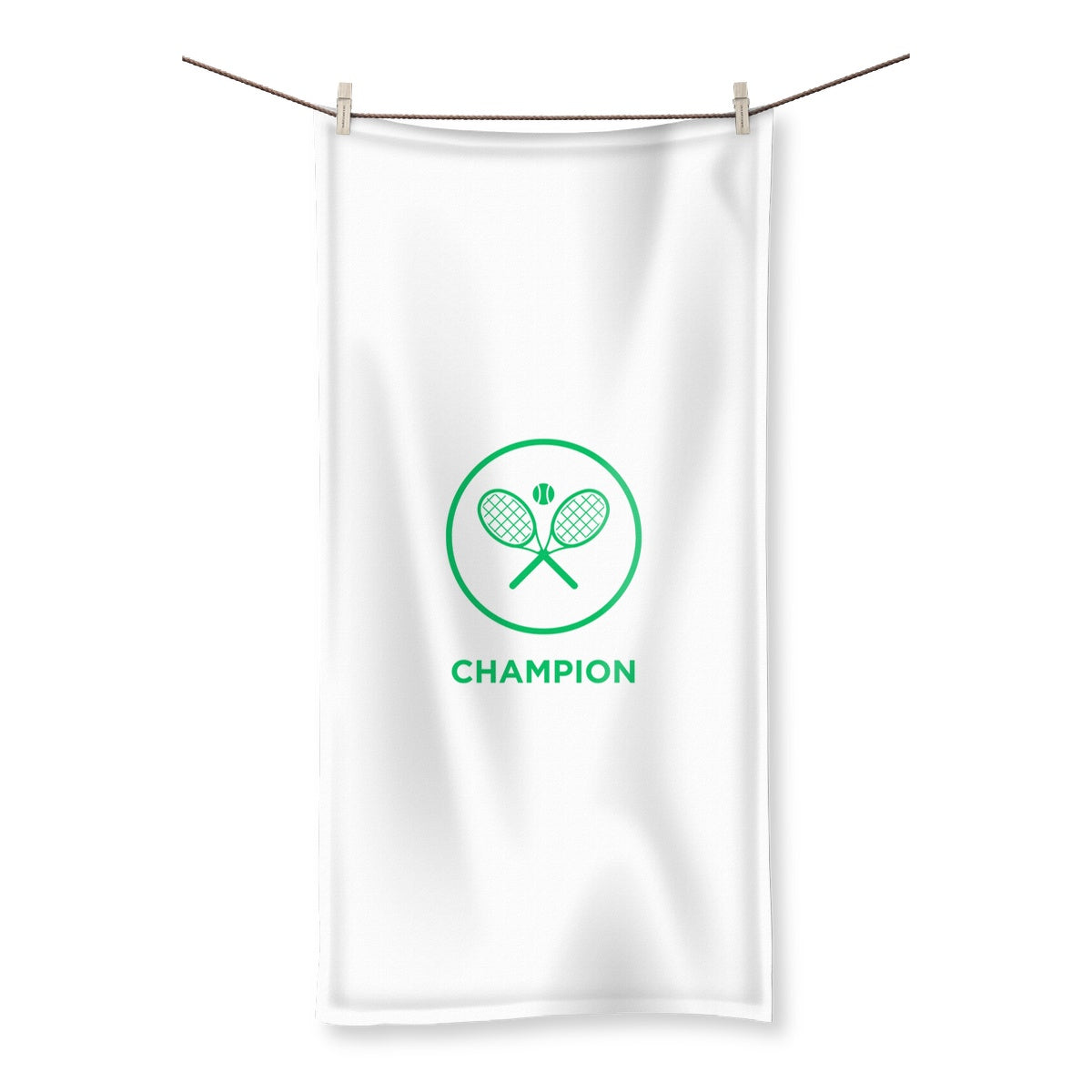 Tennis Towel Green Logo