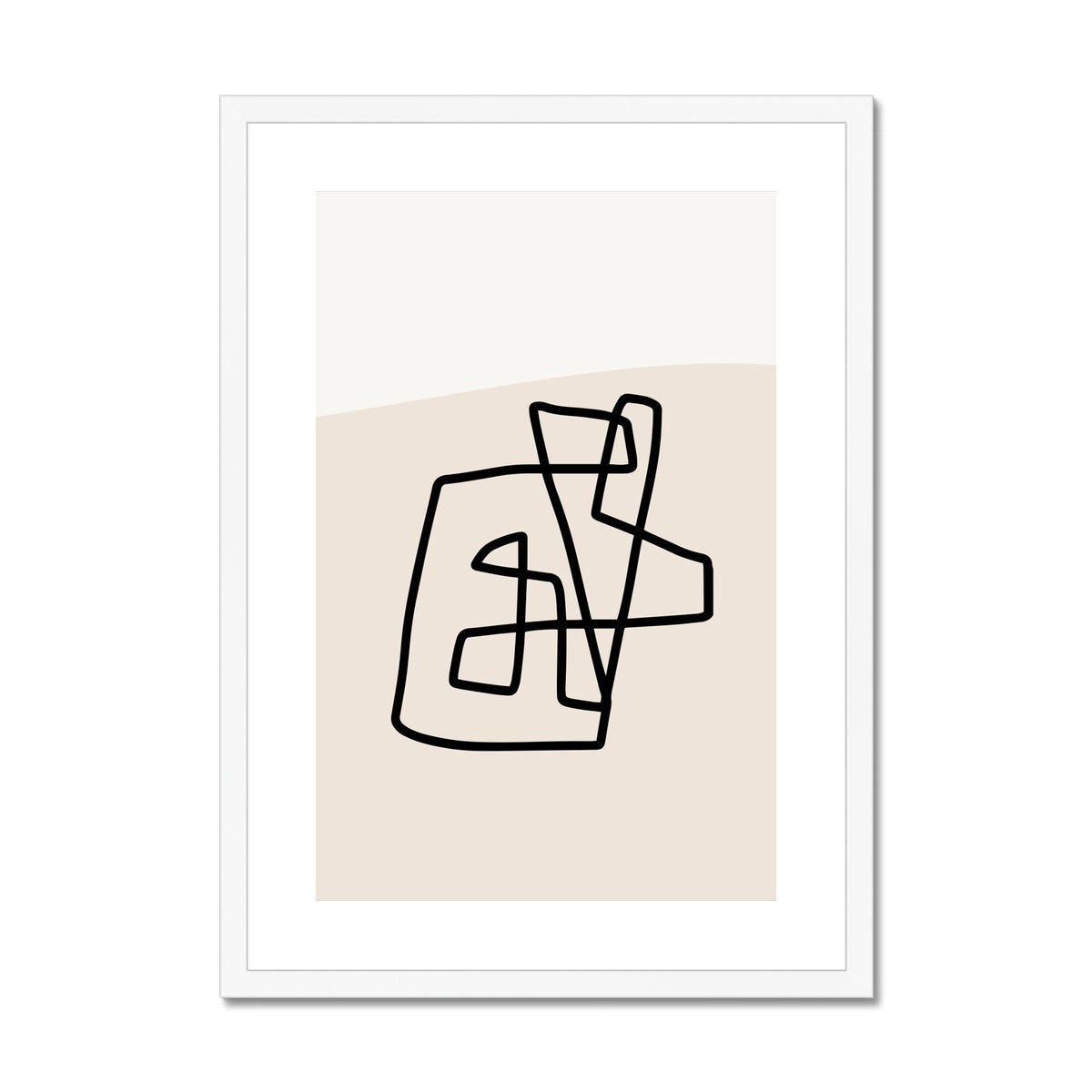 Abstract Lines 2 Framed & Mounted Print