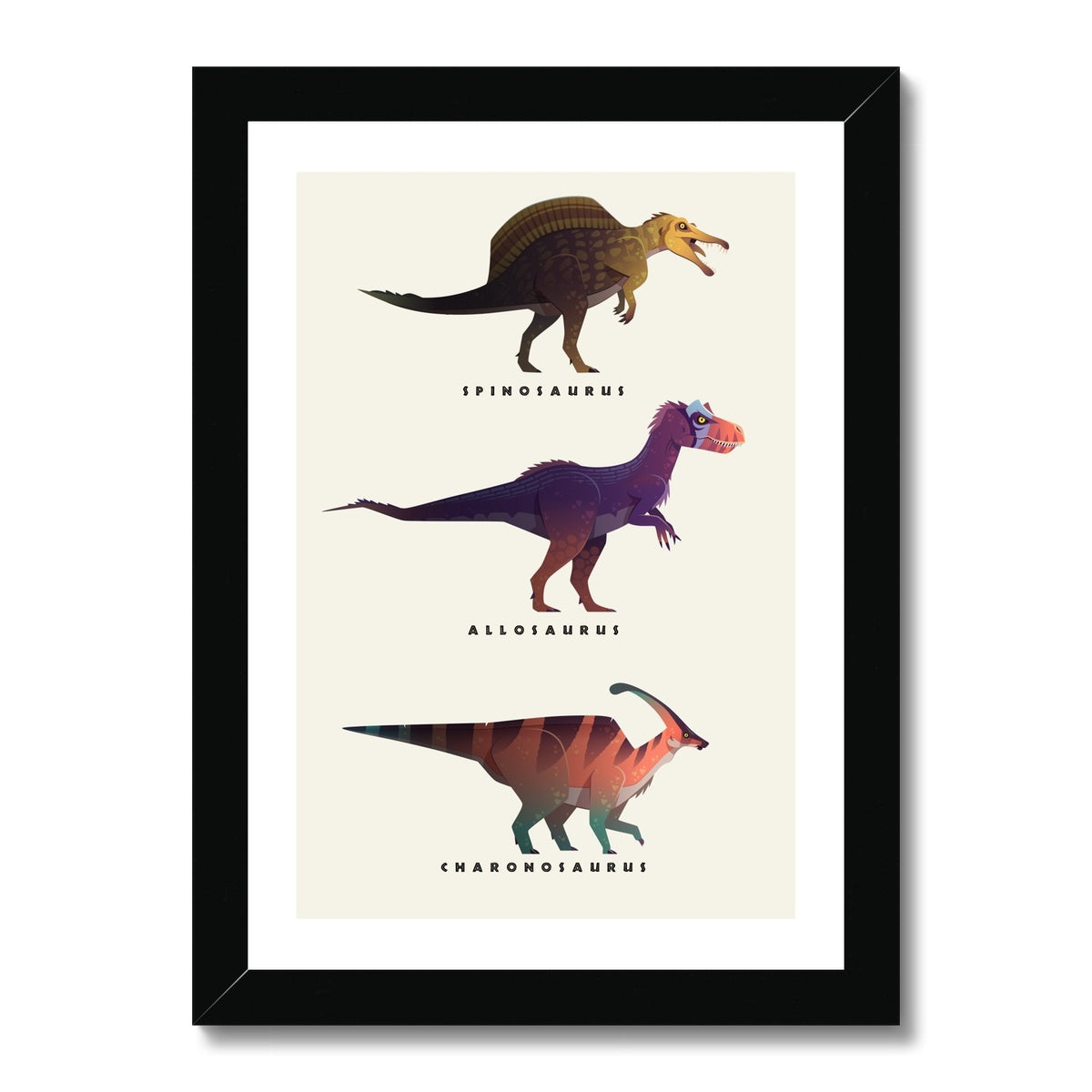Dino Set 1 Framed Print