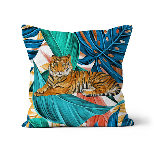 Tropical Tiger Cushion