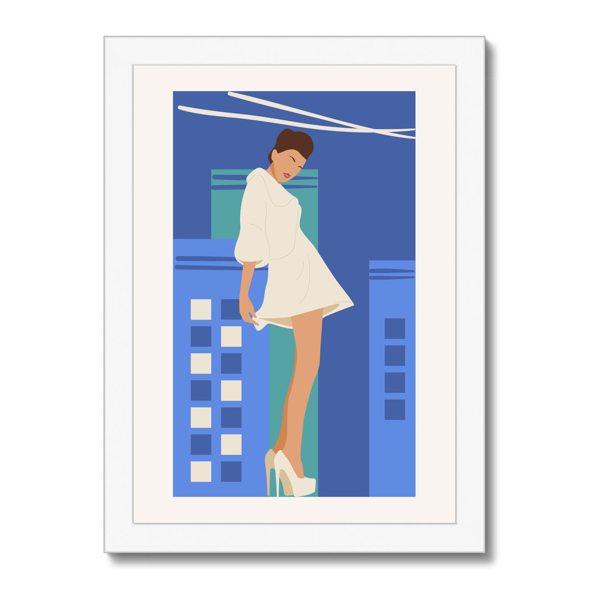 City Girl Framed Print