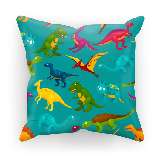 Kids Dinos Turquoise Cushion